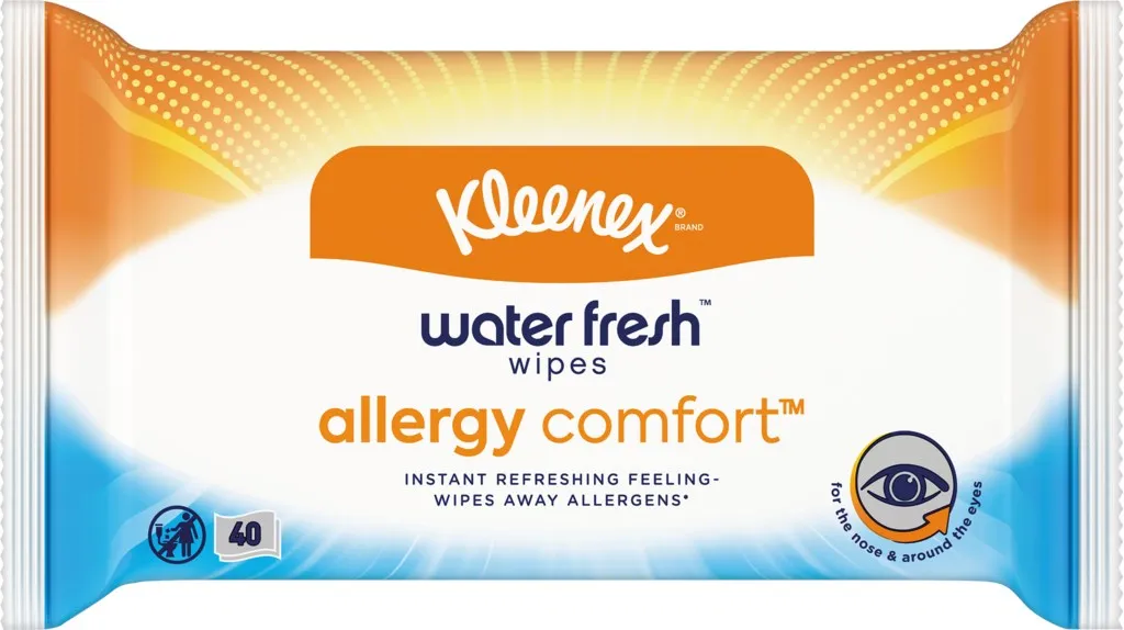 Kleenex Allergy Comfort Салфетки влажные, салфетки влажные, 40 шт.