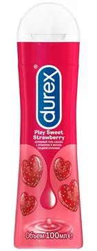 Гель-смазка Durex Play Sweet Strawberry, гель, с ароматом клубники, 100 мл, 1 шт.