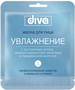 Diva маска для лица и шеи на тканевой основе Увлажнение, 30 г, 1 шт.