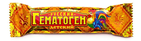 Гематоген Русский детский, плитка, 40 г, 1 шт.