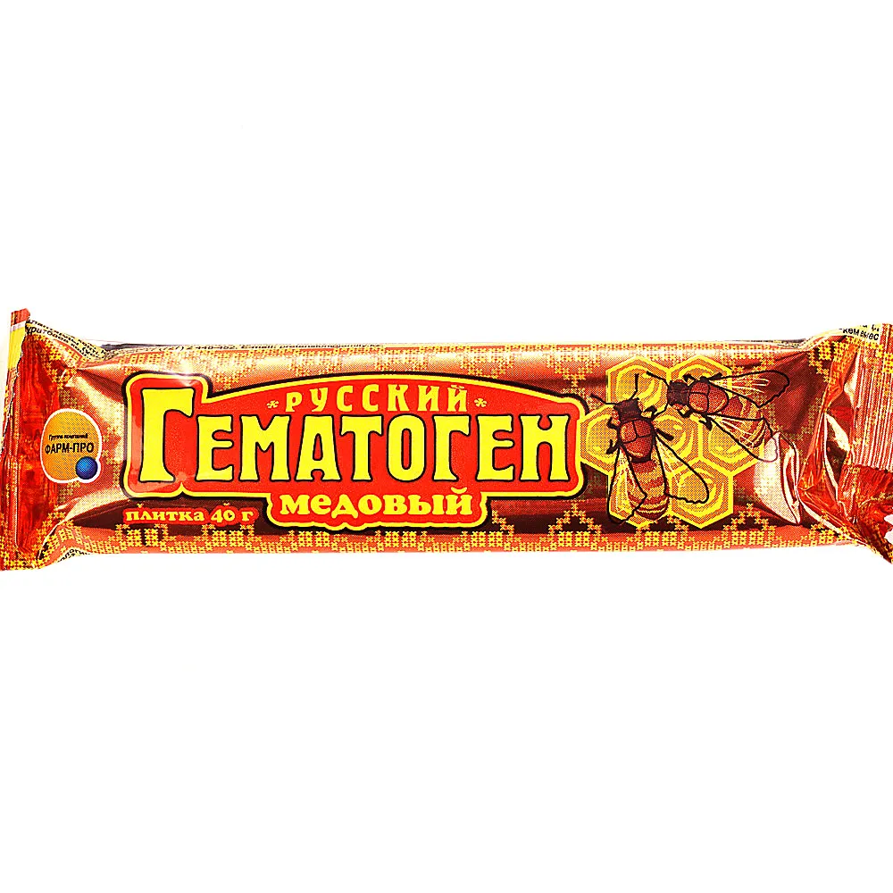 Гематоген Русский медовый, плитка, 40 г, 1 шт.