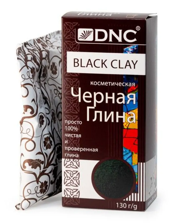 DNC Глина косметическая черная, 130 г, 1 шт.