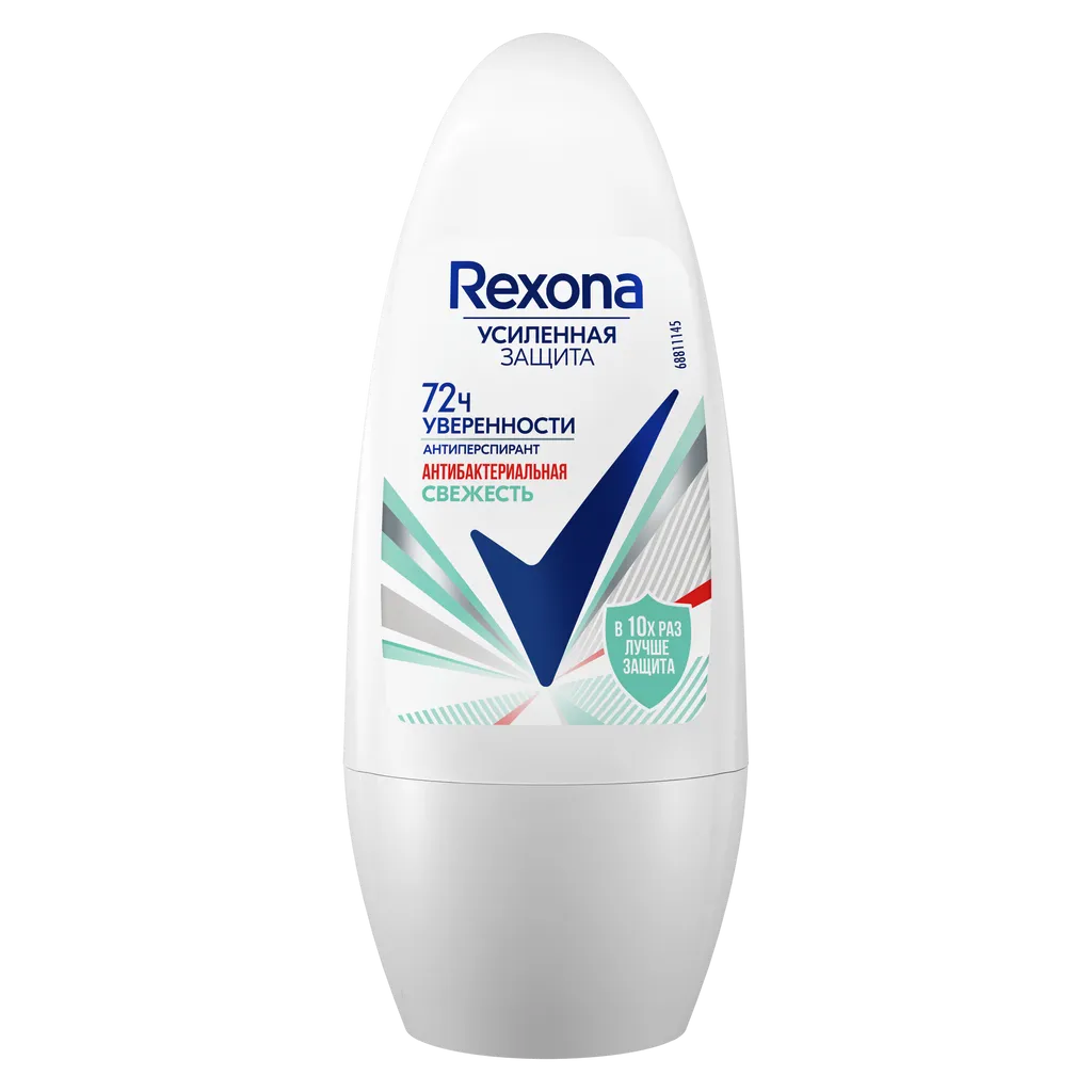 Rexona Антиперспирант Антибактериальная Свежесть, антиперспирант ролик, 50 мл, 1 шт.