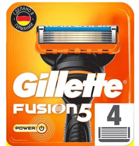 Gillette Fusion Power Сменные кассеты, 4 шт.