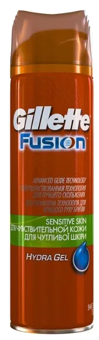 Gillette Fusion Гель для бритья, для чувствительной кожи, 200 мл, 1 шт.