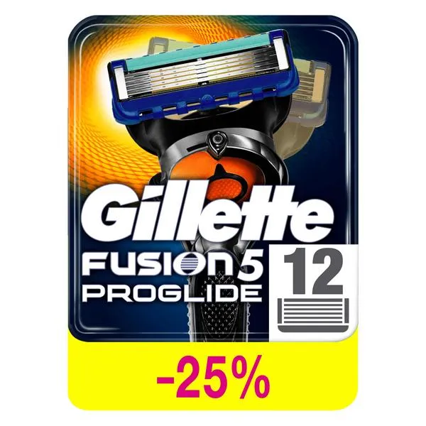 Gillette Fusion Proglide Кассеты, кассета для бритвы, 12 шт.