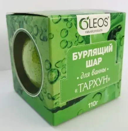 Oleos шар бурлящий для ванн, тархун, 110 г, 1 шт.