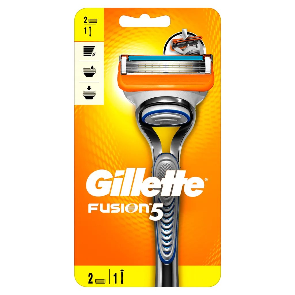 Gillette Fusion Станок для бритья, с 2 сменными кассетами, 1 шт.