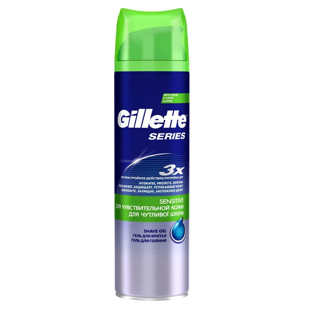 Gillette Series Sensitive Skin Гель для бритья, 200 мл, 1 шт.