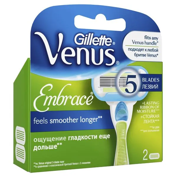 Gillette Venus Embrace Кассеты, для женщин, 2 шт.