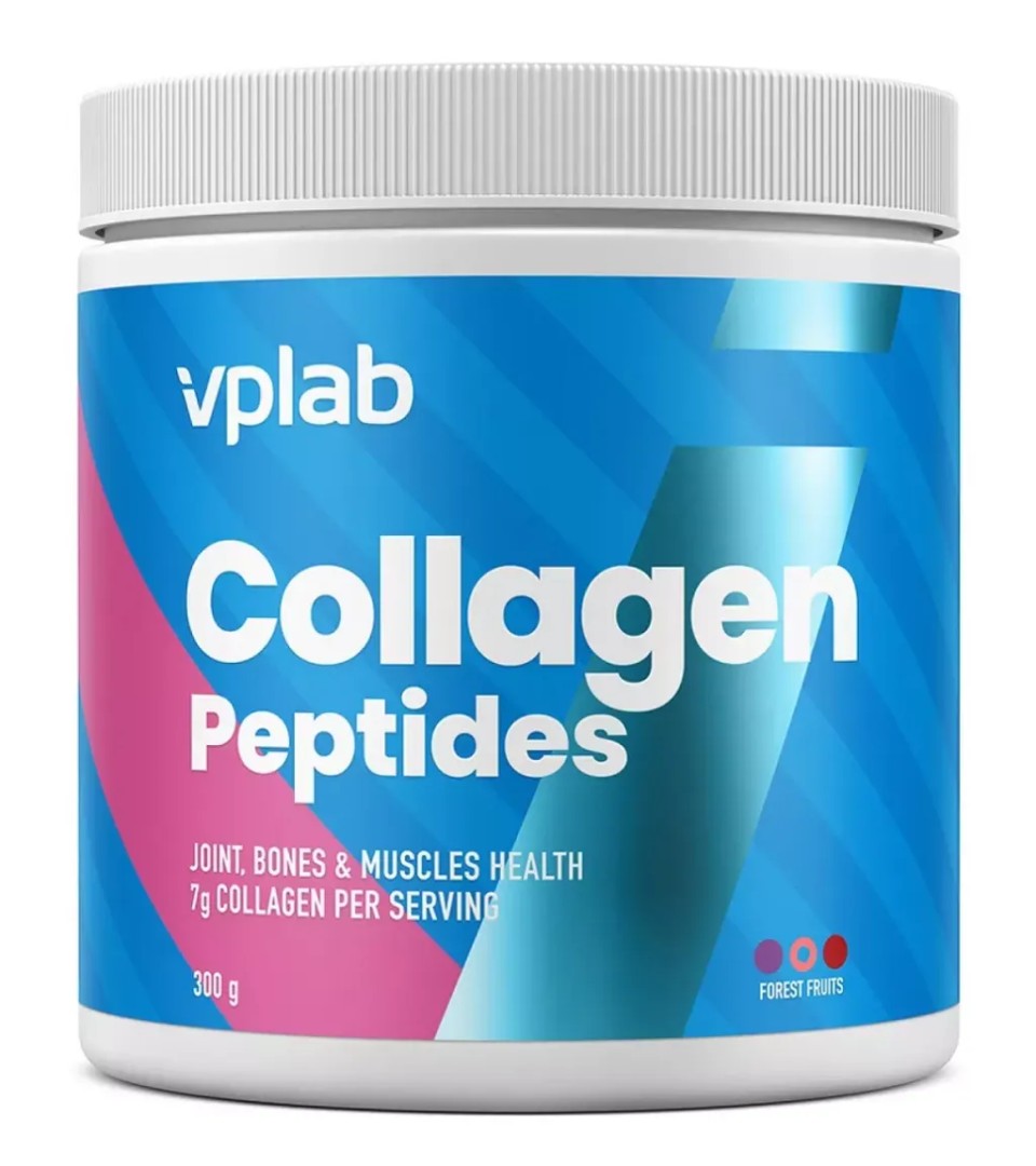 Vplab Collagen Peptides для поддержки красоты и молодости, порошок, лесные ягоды, 300 г, 1 шт.