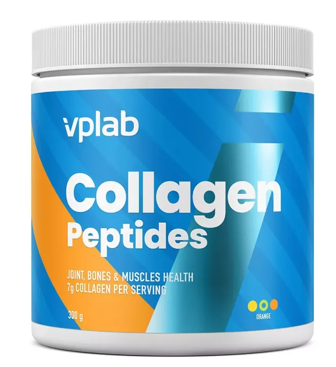 Vplab Collagen Peptides для поддержки красоты и молодости, порошок, апельсин, 300 г, 1 шт.