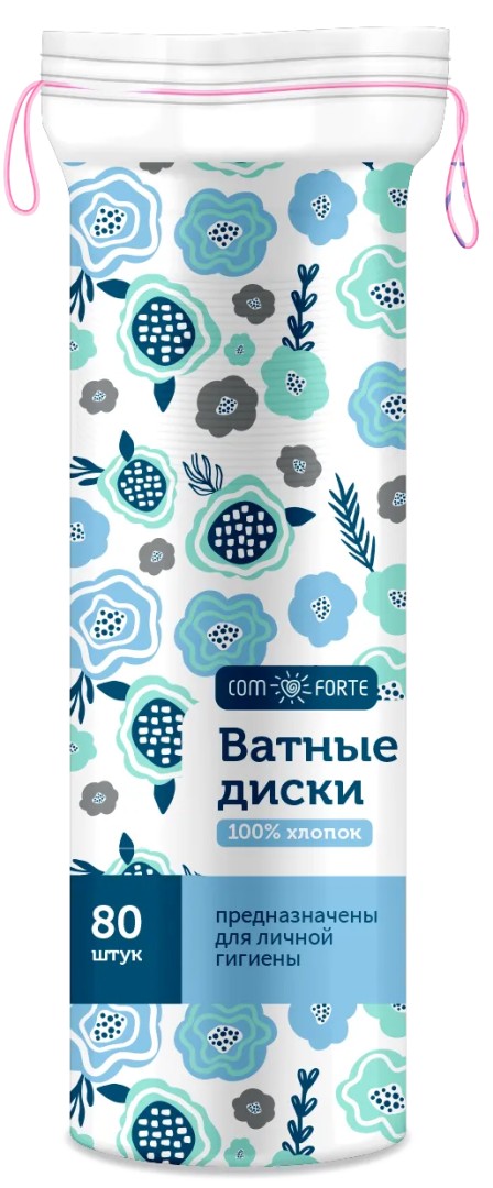 ComForte Ватные диски, 80 шт.