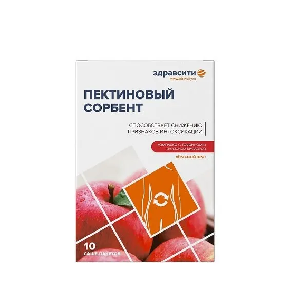 Комплекс пектиновый яблоко, порошок для приема внутрь, 7 г, 10 шт.