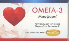 Омега - 3 Миофарм, капсулы, 60 шт.