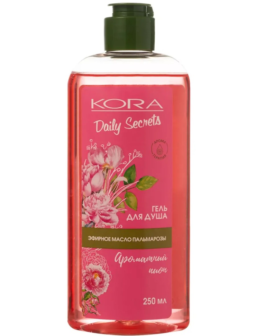 Kora Daily Secrets Гель для душа, гель, пион, 250 мл, 1 шт.