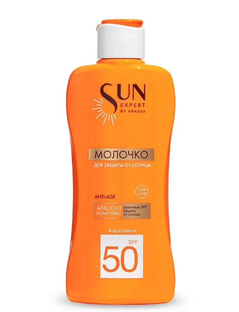 Krassa Sun Expert Молочко для защиты от солнца, SPF50, молочко, 180 мл, 1 шт.