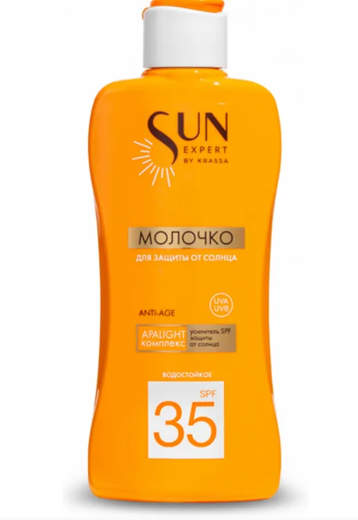 Krassa Sun Expert Молочко для защиты от солнца, SPF 35, молочко, 180 мл, 1 шт.