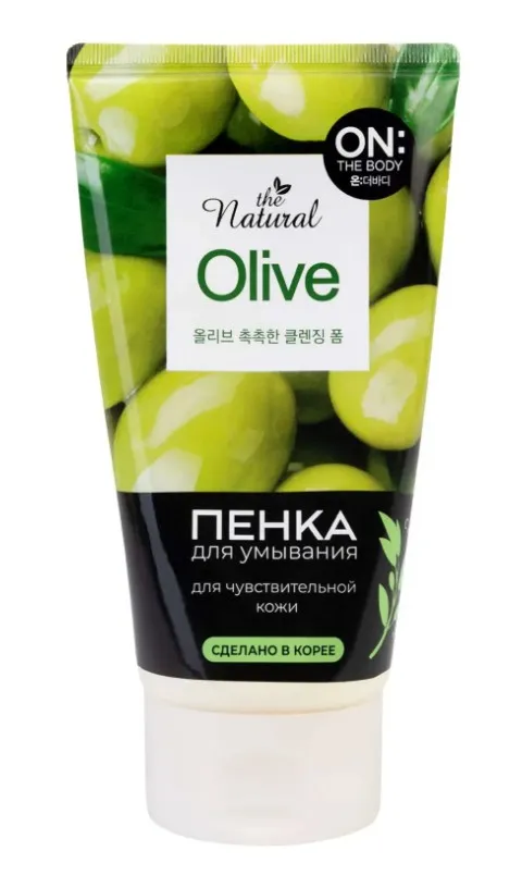 ON: The Body Пенка для умывания Natural Olive, пенка, с маслом оливы, 120 г, 1 шт.