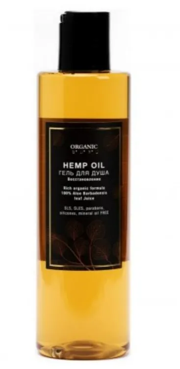 Organic Guru Hemp oil Гель для душа Восстановление, гель для душа, с маслом семян конопли, 250 мл, 1 шт.