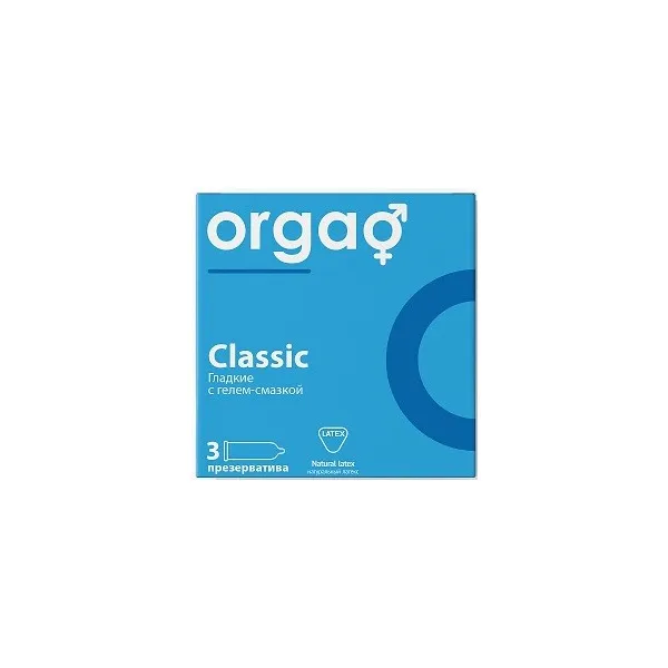 Orgao Презервативы Classic, презерватив, 3 шт.