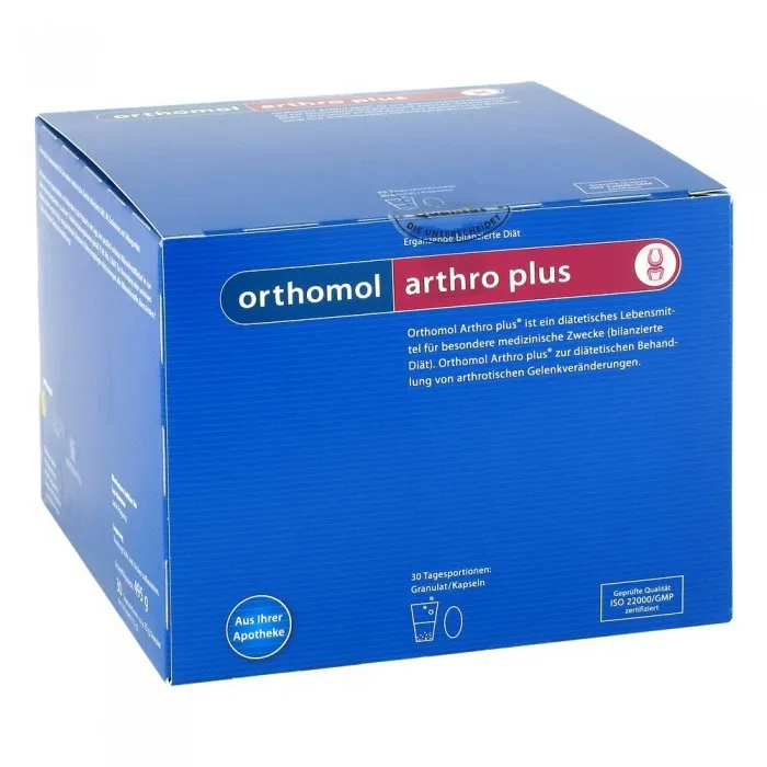 Orthomol ArthroPlus При заболеваниях суставов, порошки и капсулы, на 30 дней, 30 шт.