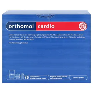 Orthomol Cardio, порошки, таблетки и капсулы, на 30 дней, 30 шт.