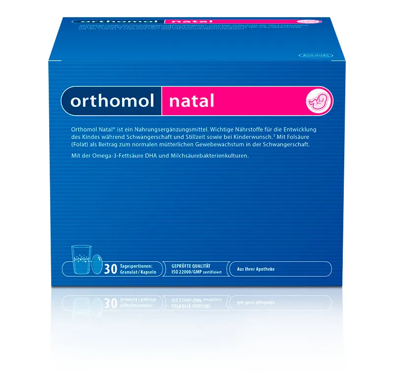 Orthomol Natal, 0.597 г, порошки и капсулы, на 30 дней, 30 шт.