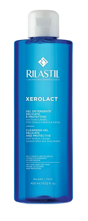 Rilastil Xerolact Мягкий очищающий защитный гель, гель, 400 мл, 1 шт.