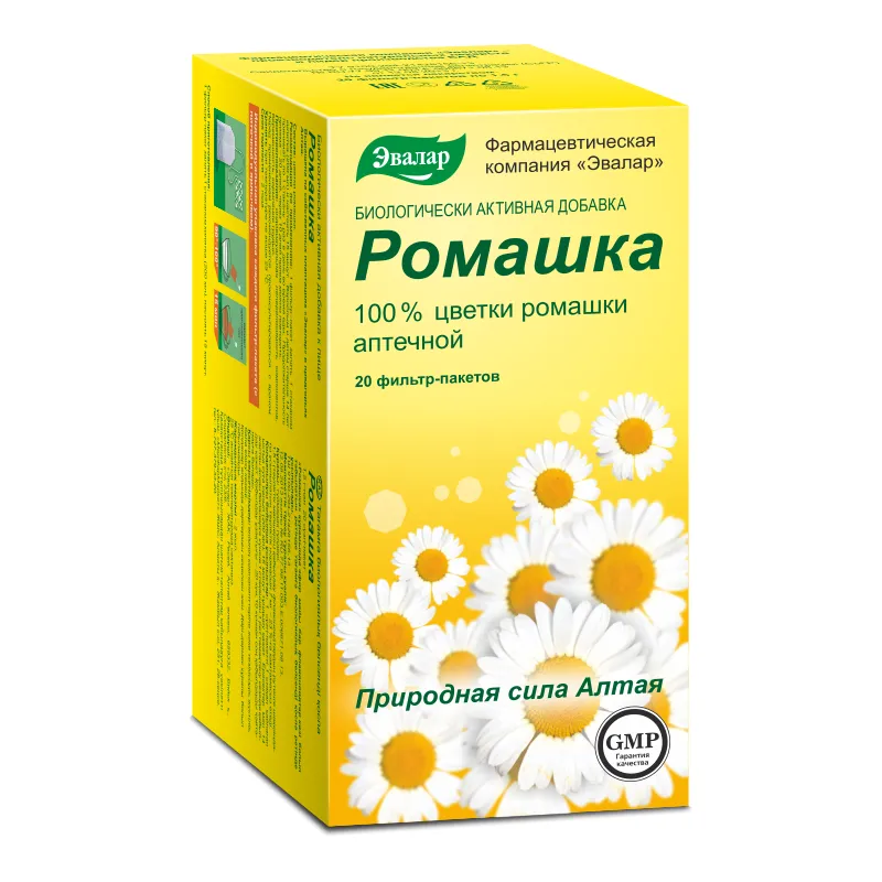 Ромашка, фиточай, 1.5 г, 20 шт.