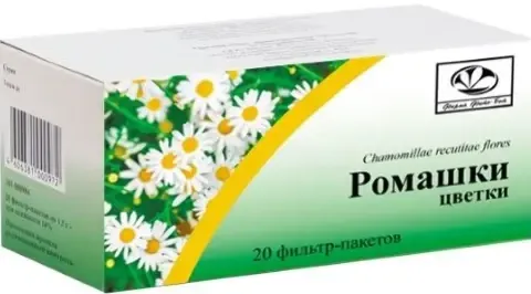 Ромашки цветки, сырье растительное-порошок, 1.5 г, 20 шт., Фито-Бот