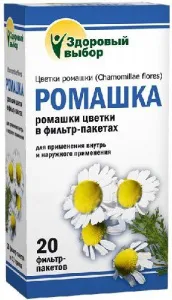 Здоровый выбор Ромашка, фиточай, 1,5 г, 20 шт.