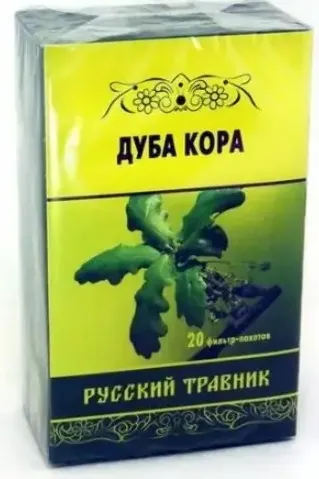 Русский травник Дуба кора, фиточай, 1.5 г, 20 шт.