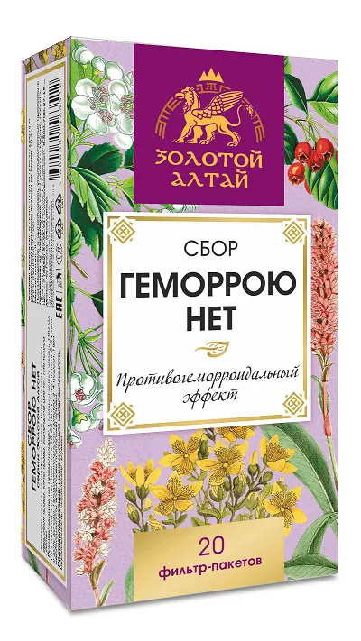 Золотой Алтай Сбор Геморрою нет, фиточай, 1.5 г, 20 шт.