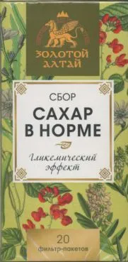 Золотой Алтай Сбор Сахар в норме, 1.5 г, 20 шт.