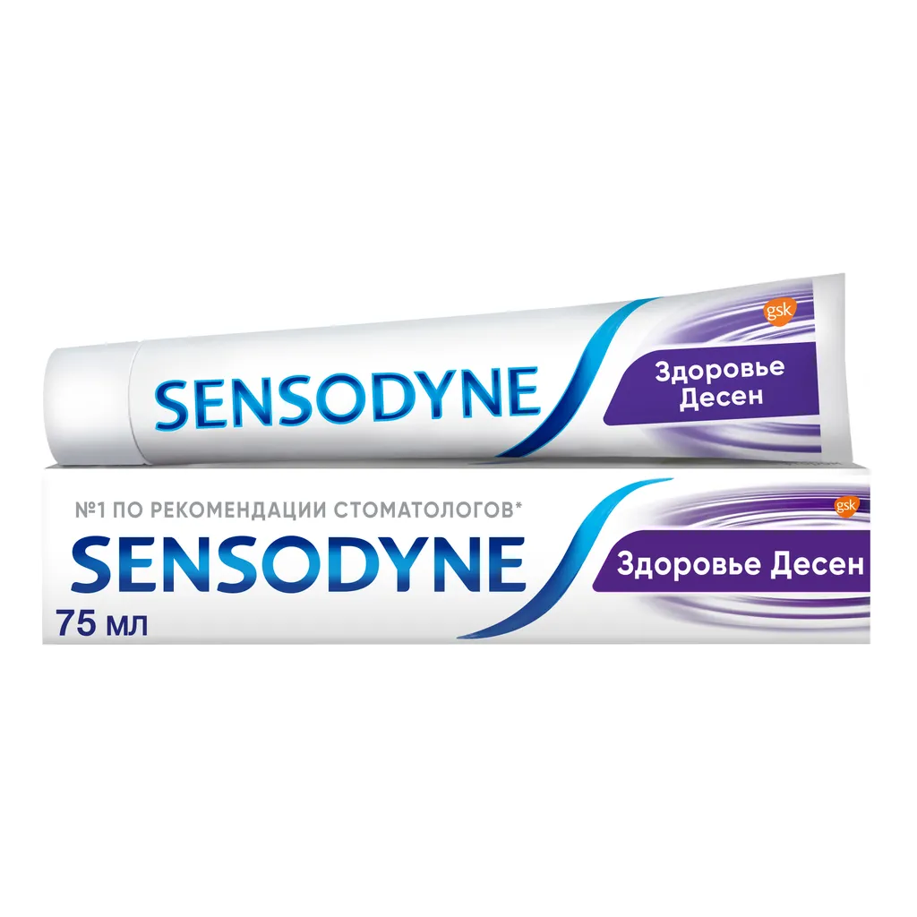 Зубная паста Sensodyne Здоровье Десен, паста зубная, 75 мл, 1 шт.