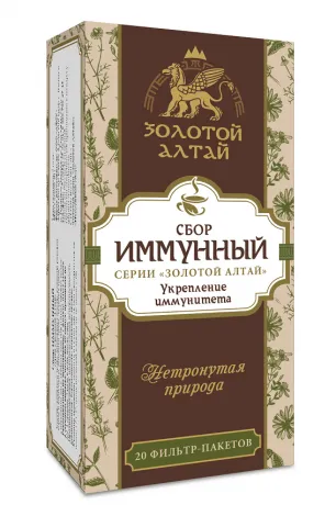 Золотой Алтай Сбор Иммунный, фиточай, 1.5 г, 20 шт.